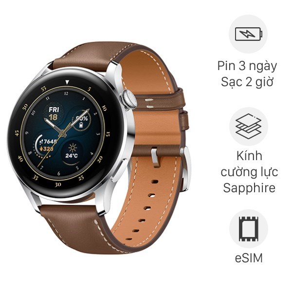 Huawei ra mắt Watch 3 có hỗ trợ eSIM